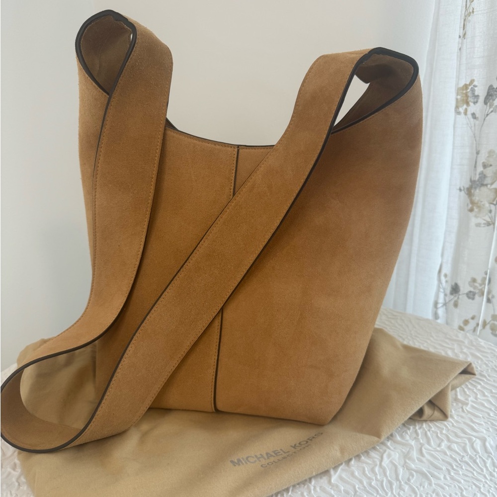 MICHAEL KORS COLLECTION Dede Medium Suede Hobo Bag